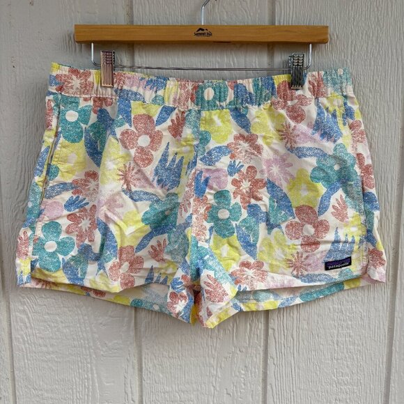 Patagonia Barely Baggies 2.5" Shorts Women's Large Channeling Spring Outdoor - Picture 2 of 12